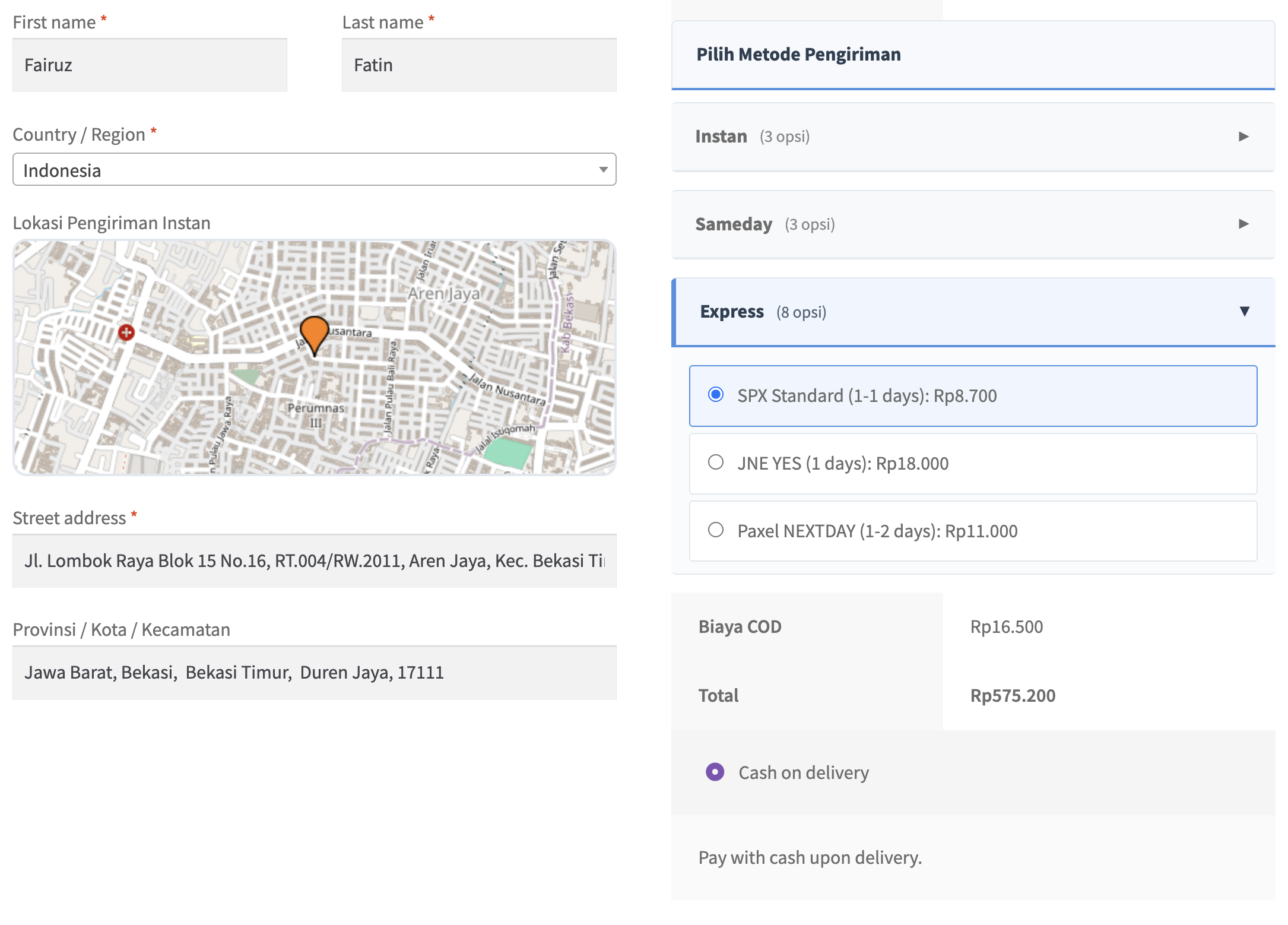 Pengaturan Biaya COD Otomatis per Kurir di WooCommerce