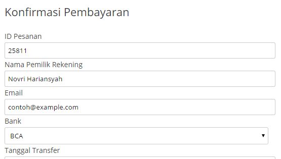 WooCommerce Konfirmasi Pembayaran