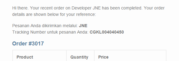 WooCommerce JNE Shipping