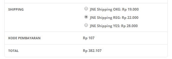 WooCommerce JNE Shipping