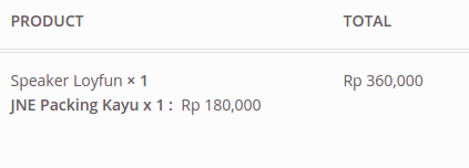 WooCommerce JNE Shipping