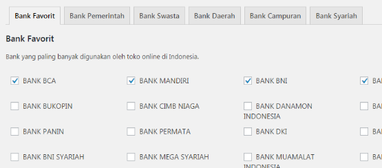 WooCommerce Indonesia Bank