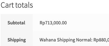 WooCommerce Wahana Shipping