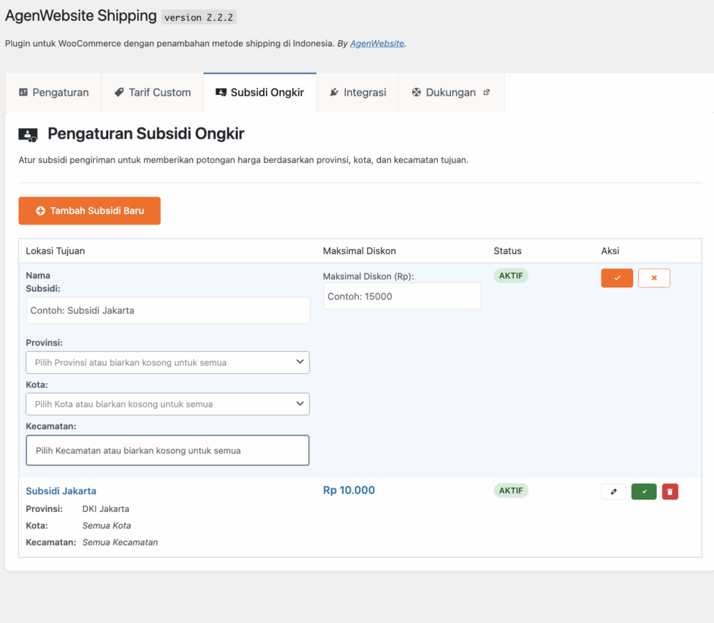 Pengaturan Subsidi Ongkir Otomatis untuk Promo dan Event Sale