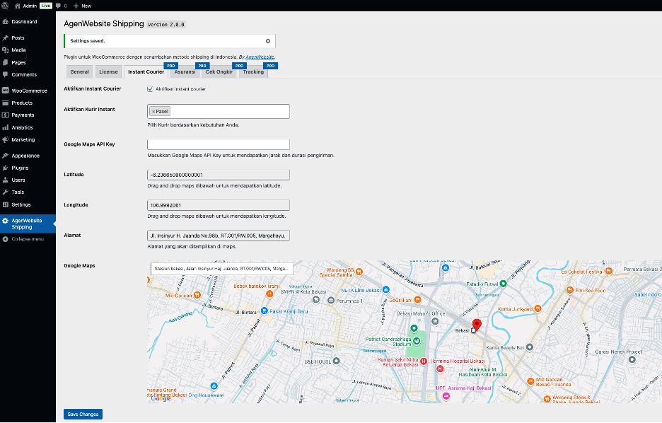 Instant Courier Tab